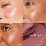 LAURA GELLER NEW YORK The Wonder Balm Cream Blush - Hydrating Weightless Subtle Hint of Color + Glow for Mature Skin - Vegan Squalane - Apply to Cheeks & Lips (03 Rosy Refresh)