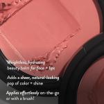 LAURA GELLER NEW YORK The Wonder Balm Cream Blush - Hydrating Weightless Subtle Hint of Color + Glow for Mature Skin - Vegan Squalane - Apply to Cheeks & Lips (03 Rosy Refresh)