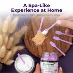 Kopperko Mini Face Spatula (2.5", 100 Pack) - Small Foundation Spatula for Skincare, Creams, & Crafts | Plastic Face Lotion Applicator Tool for Mixing, Cosmetic, Face Mask | Purple