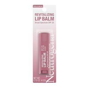 Neutrogena Revitalizing Tinted Lip Balm Broad Spectrum SPF 20 Sunscreen, Moisturizing Lip Balm with a Sheer Tint for Softer, Smoother, Healthier-Looking Lips, Sheer Petal Glow 40, .15 oz