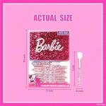 Barbie 35-Well Shadow Palette, Shimmery and Opaque Colors, Pigmented Blendable, 8 Application Brushes Ages 8+, Perfect for Parties, Sleepovers & Makeovers, By Townley Girl