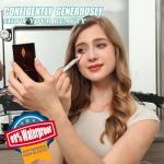 Bueart Design Elegant pink Ultra soft labeled Makeup Brushes Sets with Brush Holder makeup brush set with Foundation Powder blush blending contour Brush (15Pcs Silver Pink+Holder)