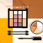 Ponpon 100Pcs Eyeshadow Applicators Dual Sides Eye Sponge Applicators Disposable Eyeshadow Brush for Girls Lady Women Makeup