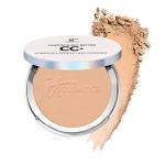 IT Cosmetics CC+ Airbrush Perfecting Powder Foundation (Medium Tan) - Sheer to Full Coverage Pressed Powder, Blurring Pores & Dark Spots, Anti-Aging Face Makeup, Collagen & Niacinamide - 0.33 oz
