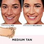 IT Cosmetics CC+ Airbrush Perfecting Powder Foundation (Medium Tan) - Sheer to Full Coverage Pressed Powder, Blurring Pores & Dark Spots, Anti-Aging Face Makeup, Collagen & Niacinamide - 0.33 oz