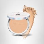 IT Cosmetics CC+ Airbrush Perfecting Powder Foundation (Medium Tan) - Sheer to Full Coverage Pressed Powder, Blurring Pores & Dark Spots, Anti-Aging Face Makeup, Collagen & Niacinamide - 0.33 oz