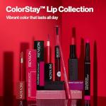 Revlon Liquid Lipstick with Clear Lip Gloss, ColorStay Overtime Lipcolor, Stocking Stuffer for Women, 220 Unlimited Mulberry, 0.07 fl oz
