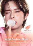 JUNGSAEMMOOL Artist Cushion Blush (Dewy Coral) | Easy to Blend, Lightweight, Hydrating Korean Makeup Cushion Blush for Dewy & Glowing Cheeks