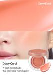 JUNGSAEMMOOL Artist Cushion Blush (Dewy Coral) | Easy to Blend, Lightweight, Hydrating Korean Makeup Cushion Blush for Dewy & Glowing Cheeks