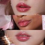 Flower Knows Violet Strawberry Rococo Glowy Lip Gloss,Moisturizing Shimmery Hot Pink Plumping Lip Oil,Hydrating Lip Tint for Girls&Women,Vegan & Cruelty-Free,0.12 Fl Oz(G02 Rasberry Booze)