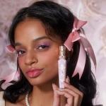 Flower Knows Violet Strawberry Rococo Glowy Lip Gloss,Moisturizing Shimmery Hot Pink Plumping Lip Oil,Hydrating Lip Tint for Girls&Women,Vegan & Cruelty-Free,0.12 Fl Oz(G02 Rasberry Booze)