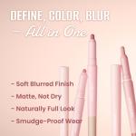 COLORGRAM All In One Over-Lip Maker 03 Peach Beige | Versatile Lip Liner & Contour with Natural Shades, Matte finish, Bigger and Fuller Lips, Plumping effect, Smooth creamy texture