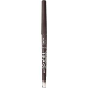 L'Oreal Paris Makeup Infallible Never Fail Original Mechanical Pencil Eyeliner with Built in Sharpener, Brown, 0.008 oz.