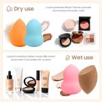 15 Pcs Multicolor Makeup Sponge Set - Latex-Free, Soft & Reusable Beauty Blender Sponges for Wet/Dry Use Blending Powder Puff for Foundation & Concealer Washable Makeup Sponges