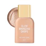 Eshioh Body Highlighter Liquid，Long Lasting Moisturizing Face & Body Luminizer, Lightweight Formula without smudging，Waterproof 02#Deep Bronze