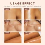 Eshioh Body Highlighter Liquid，Long Lasting Moisturizing Face & Body Luminizer, Lightweight Formula without smudging，Waterproof 02#Deep Bronze