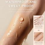 Eshioh Body Highlighter Liquid，Long Lasting Moisturizing Face & Body Luminizer, Lightweight Formula without smudging，Waterproof 02#Deep Bronze