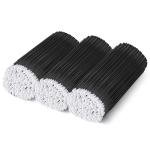 300 Count Disposable Micro Applicator Brush for Eyelash Extension, Micro Swabs Mascara Wands for Makeup Application Black