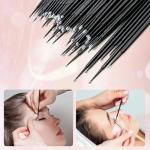 300 Count Disposable Micro Applicator Brush for Eyelash Extension, Micro Swabs Mascara Wands for Makeup Application Black