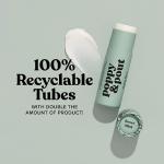 Poppy & Pout Sweet Mint A Jumbo Lip Balm | All Natural Lip Balms & Moisturizers | Hydrates with Beeswax, Vitamin E, Organic Coconut Oil | Cruelty-Free | Lip Balm in Recyclable Cardboard Tube
