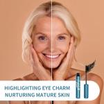 Mascara for Older Women 60 Plus - Volumizing Waterproof Hypoallergenic Black Mascara for Thinning Lashes & Sensitive Eyes, Smudge-Proof Formula (1 Pack)