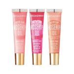Ruby Kisses Broadway Vita-Lip Tinted Lip Gloss (3 Pack Baby Pink, Bubble Gum, Nude Pink) Ultra-Hydrating Rosehip + Jojoba Oil & Soothing Formula with Vitamins, High-Shine Non-Sticky Finish Lip Balm