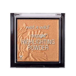 wet n wild MegaGlo Highlighting Powder, Highlighter Makeup, Shimmer Glow, Deep Gold Awesome Blossom