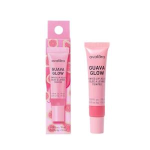 Avatara Guava Glow Tinted Lip Jelly, Hydrating Lip Gloss Treatment with Vitamin-Rich Botanicals, Pale Pink Tint, Vegan & Cruelty-Free, Soothes & Softens Dry Lips, 15mL/0.15 Fl Oz