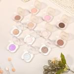 Single Matte Eyeshadow with Brush, Nude Beige Brown Eye-Shadow Palette Makeup Kit, Silky Fine Pressed Eye Shadow Powder with Lightweight & Ultra-Blendable Formula for Daily Natural Eye Make-Up (#06)