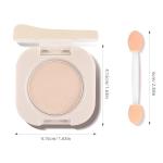 Single Matte Eyeshadow with Brush, Nude Beige Brown Eye-Shadow Palette Makeup Kit, Silky Fine Pressed Eye Shadow Powder with Lightweight & Ultra-Blendable Formula for Daily Natural Eye Make-Up (#06)