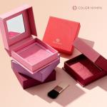 Color Nymph Powder Blush, Red Pink Face Blush For Cheek For Medium To Olive Skins Matte Blusher Lightweight, Smooth Texture, High Pigmented, Vegan Formula - 03# Eos