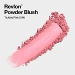 Revlon Powder Blush Face Makeup, High Impact Buildable Color, Lightweight & Smooth Finish, 014 Tickled Pink, 0.17 oz