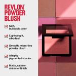 Revlon Powder Blush Face Makeup, High Impact Buildable Color, Lightweight & Smooth Finish, 014 Tickled Pink, 0.17 oz