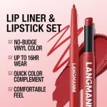 Jolilab 12Pcs Lip Set: 6 Colors Lip Liner+6 Colors Lipstick,Matte/Creamy,Smooth Creamy Texture,Long-Lasting,Bold/Nude Shades for Daily/Party, Vegan,Gift for Makeup Lovers.(Rich - Color Set B)