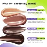 GLAM CODE Liquid Face Bronzer Drops - Sun-Kissed Glow Face Contour Infused with Sodium Hyaluronate & Glycerin, Buildable & Long-Lasting, Vegan & Cruelty-Free #01 Light Tan