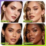 GLAM CODE Liquid Face Bronzer Drops - Sun-Kissed Glow Face Contour Infused with Sodium Hyaluronate & Glycerin, Buildable & Long-Lasting, Vegan & Cruelty-Free #01 Light Tan