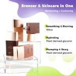 GLAM CODE Liquid Face Bronzer Drops - Sun-Kissed Glow Face Contour Infused with Sodium Hyaluronate & Glycerin, Buildable & Long-Lasting, Vegan & Cruelty-Free #01 Light Tan