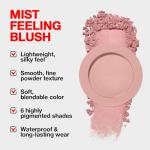 JUAAZIN Single Soft Rose Pink Matte Powder Blush Palette Face Makeup - Buildable High-Impact Cream Blush, Youthful Cheeks Makeup, Lightweight Long-Lasting, Cruelty-Free for Women 01#