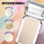 NYX PROFESSIONAL MAKEUP Buttermelt Highlighter, Powder Highlighter Makeup, With Up to 12H Wear and High Impact Glow - 05 Bright and Butta (Light Champagne)