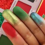 Green Red Eyeshadow Palette, Pigmented Matte Shimmer Christmas Makeup Pallet for Grinch, Shrek Makeup, 18 Colors Long Lasting Xmas Green Gold Glitter Eye Shadow Palette for Holiday, Parties, Cosplay