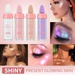 URQT 4 Color Polvo De Hadas Fairy Dust Highlight Patting - Full Body Contouring and Clavicle Pearlescent Patting Powder for Face and Eye, Christmas Sparkling Body Glitter (4 Pack)