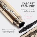 Vivienne Sabó Cabaret Premiere Black Mascara, Volume and Length, Defining, Curling, No Flaking, No Clumping, Smudge Proof, Washable, Cruelty-Free, Made in Europe, (01 Black), 0.6 Fl Oz, 2 Pack