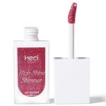 HECI BEAUTY Lip Gloss, Nourishing and Hydrating with High-Shine Glimmer Finish & Sheer Wash Of Color, Vegan & Cruelty-free, 0.21 fl oz (Fuchsia)