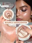 SHEGLAM Glowchi Bouncy Highlighter Mochi-like Formula Highlighter Long-lasting Shimmer Makeup-Custard