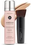 Jerome Alexander MagicMinerals AirBrush Foundation – 2 Piece Set with Airbrush Foundation and Kabuki Brush - Spray Makeup with Anti-aging Ingredients for Smooth Radiant Skin - Bright Light