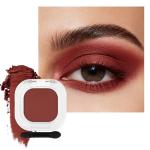 Erinde Brick Red Brown Single Eyeshadow Palette, Matte Cream Eye Shadow for Older Women, Blendable Long-Lasting Waterproof Eye Makeup Palette, High Pigment Powder Sombra De Ojos, 05 Rusty Red Brown