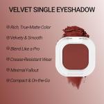 Erinde Brick Red Brown Single Eyeshadow Palette, Matte Cream Eye Shadow for Older Women, Blendable Long-Lasting Waterproof Eye Makeup Palette, High Pigment Powder Sombra De Ojos, 05 Rusty Red Brown