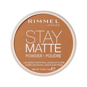 Rimmel London Stay Matte - 031 Pecan - Pressed Powder, Lightweight, High Coverage, Shine Control, 0.49oz