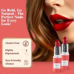 Organic Velvet Red Lipstick - Refillable & Vegan