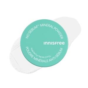 innisfree No Sebum Matte Mineral Powder, Korean Loose Setting Powder for Blurring, Shine Control, Fragrance-Free, Translucent